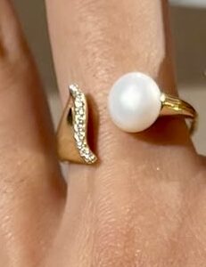 Bague Ouverte Perle